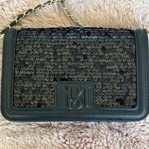 Badgley Mischka Sequin Black Crossbody Bag NEW w/ TAGS (MSRP $99)